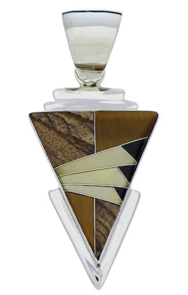 Authentic Sterling Silver And Multicolor Pendant Jewelry PX30548